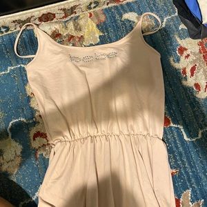 bebe pale pink maxi dress